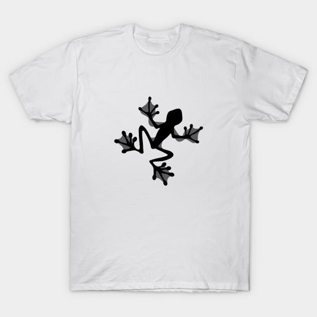 Tree Frog Silhouette Illustration T-Shirt by WarriorWoman